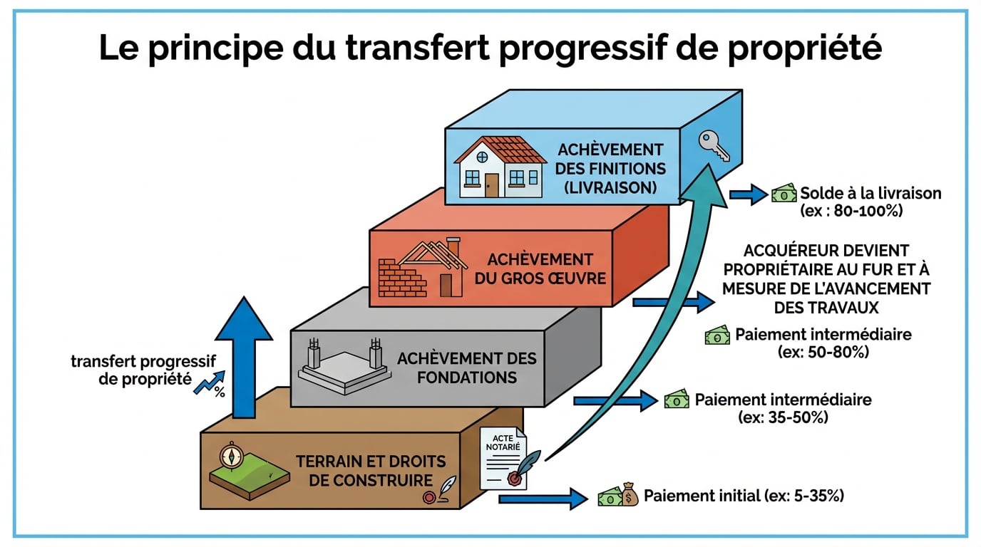 Le principe du transfert progressif de propriété