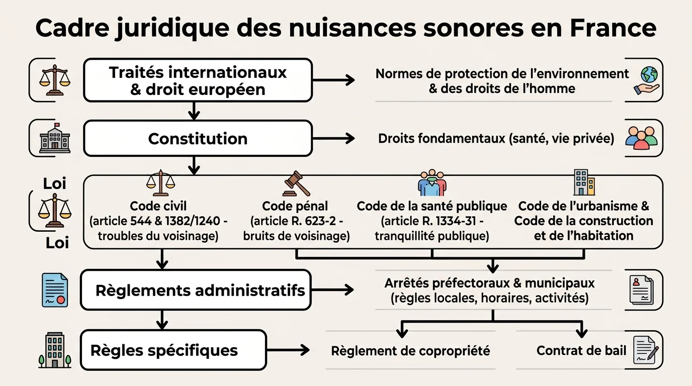 Cadre juridique des nuisances sonores en France