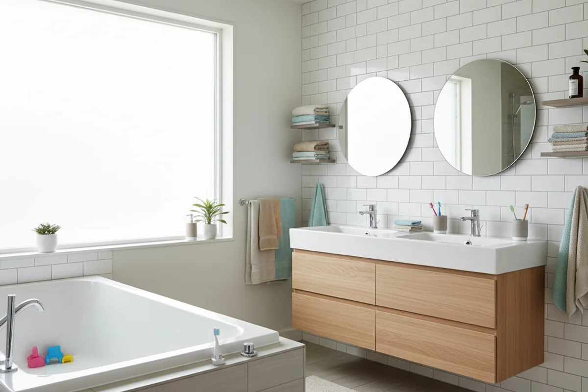 family bathroom layout