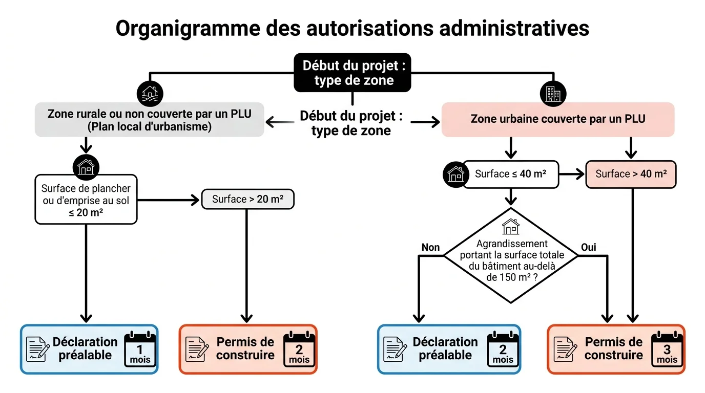 Organigramme des autorisations administratives