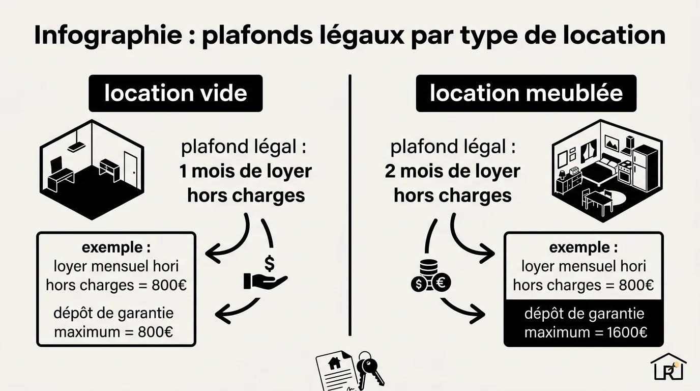 Infographie : Plafonds légaux par type de location
