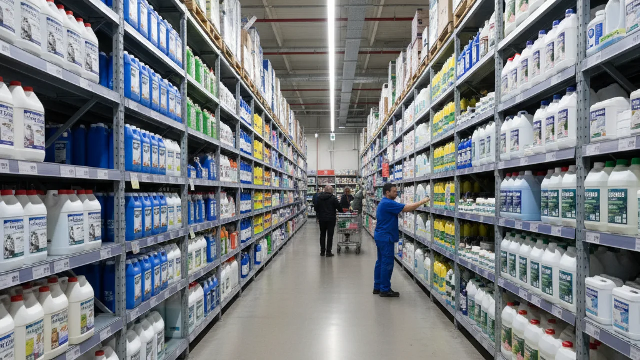 Rayon entretien d'une grande surface de bricolage