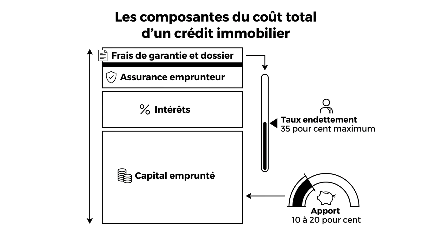 Les composantes du cout total d'un credit immobilier