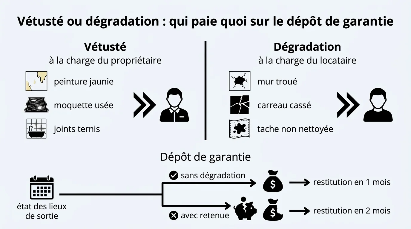 Vétusté ou dégradation : qui paie quoi sur le dépôt de garantie
