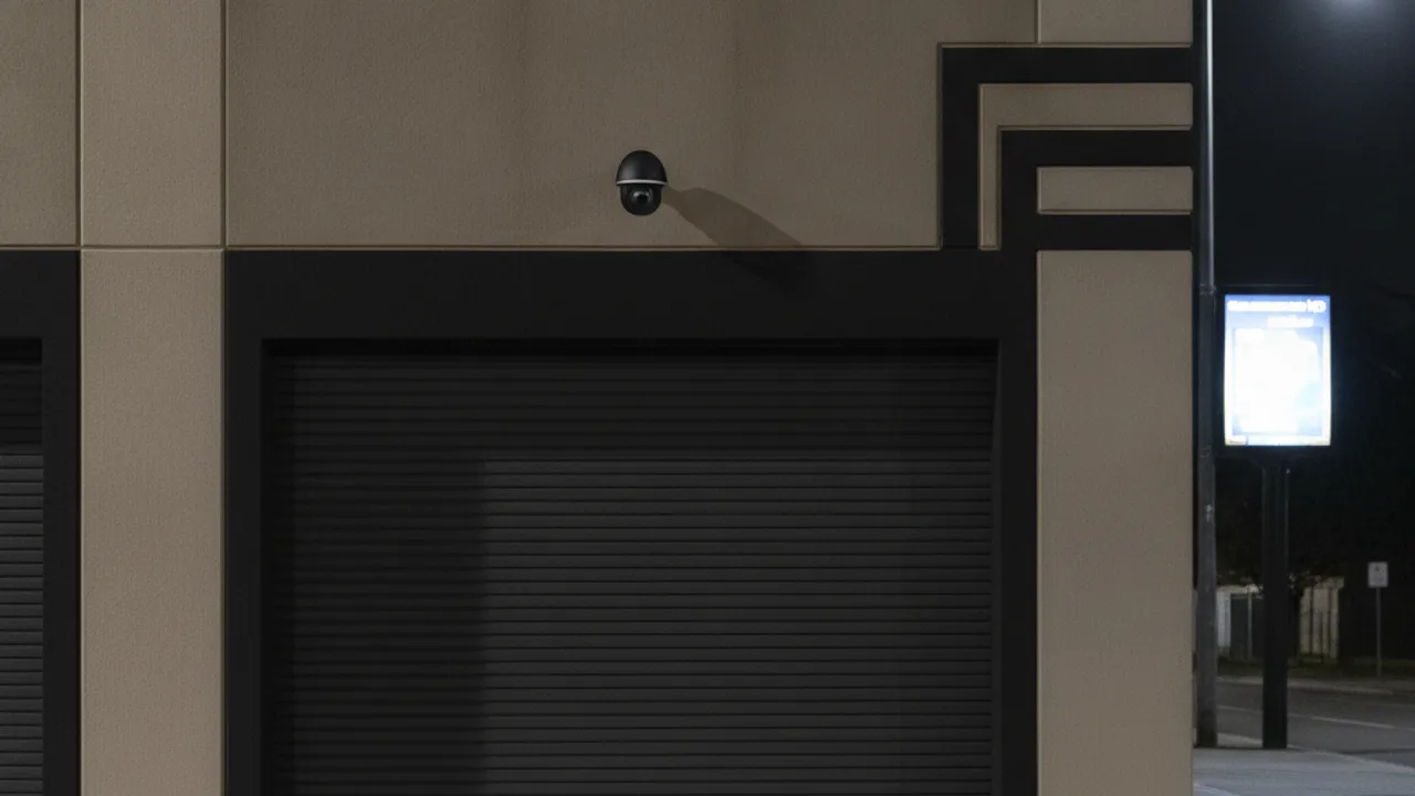 Locaux d'entreprise sous surveillance en dehors des heures d'ouverture